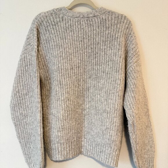 U.S. Polo Assn. Shaker Cardigan Sweater heathered gray Size L - Picture 6 of 7